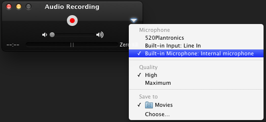 mac high sierra improve audio quality for recording with internal microphone